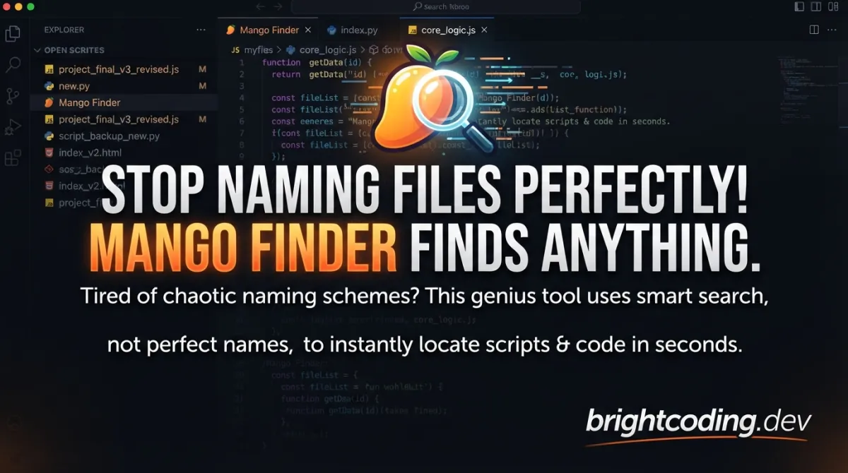 Stop Naming Files Perfectly! Mango Finder Finds Anything