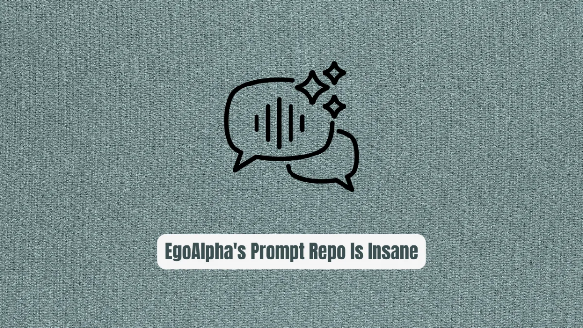 Stop Wasting Tokens! EgoAlpha's Prompt Repo Is Insane