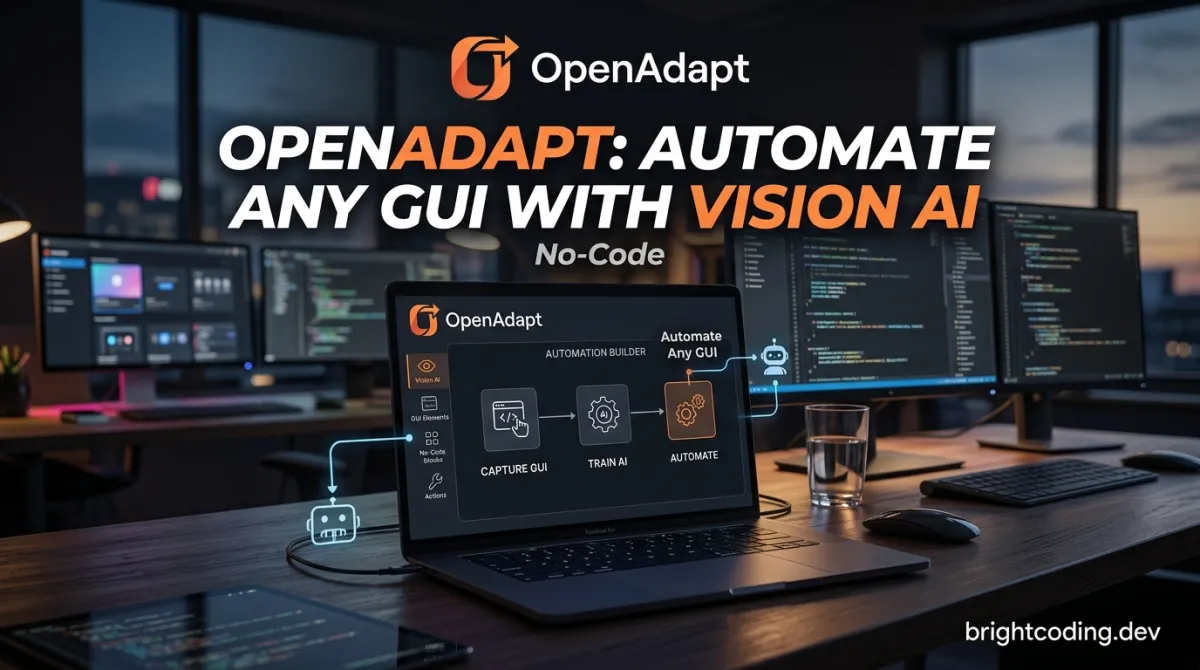 OpenAdapt: Automate Any GUI With Vision AI (No Code)