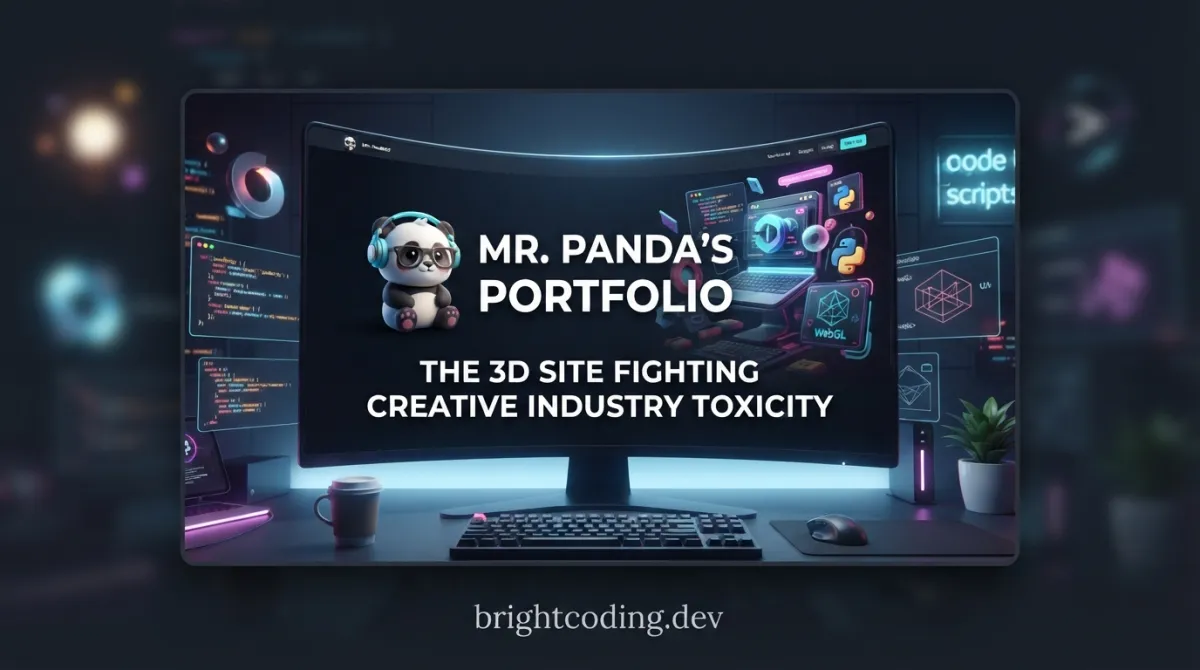 Mr. Panda's Portfolio: The 3D Site Fighting Creative Industry Toxicity