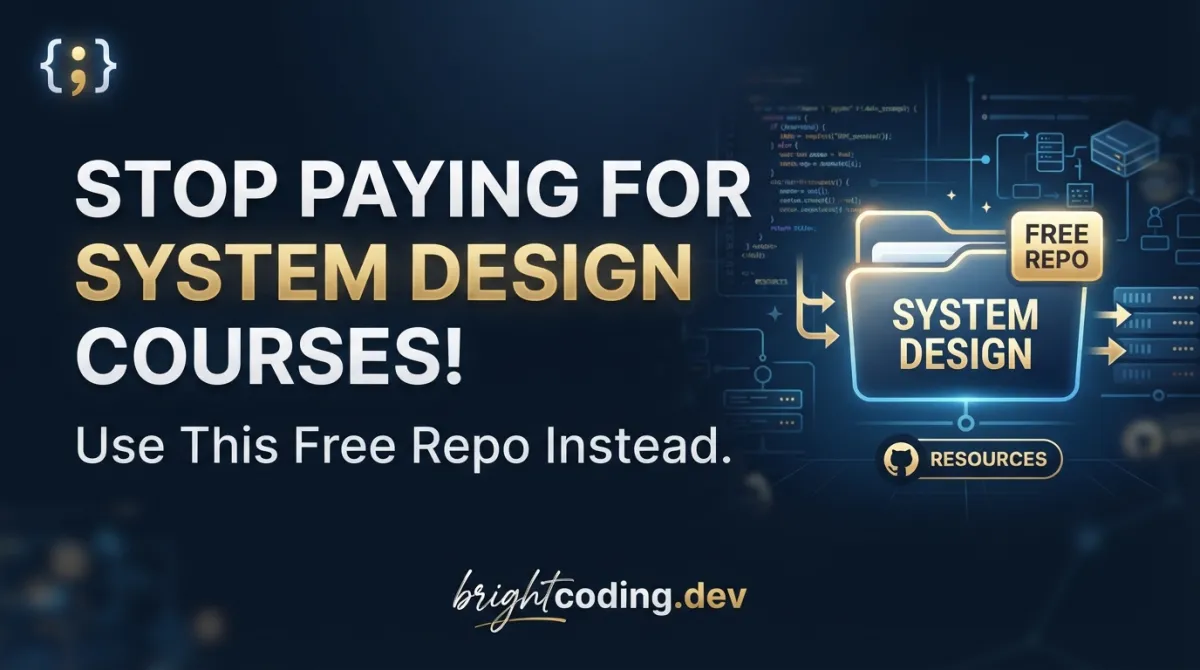 Stop Paying for System Design Courses! Use This Free Repo Instead