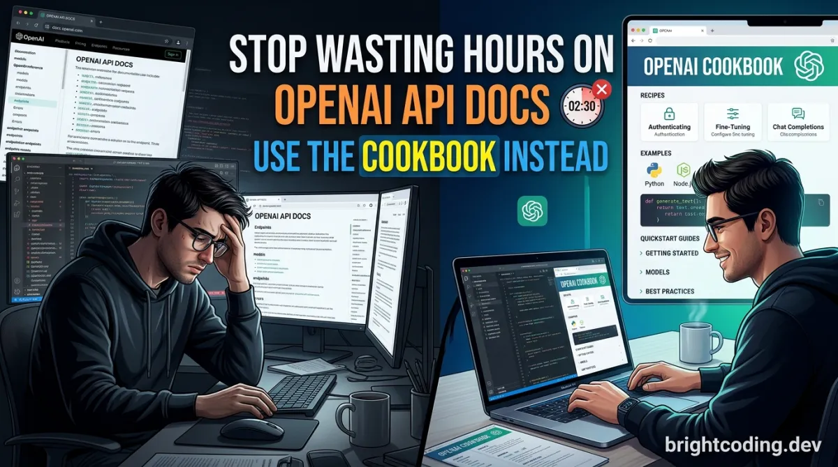 Stop Wasting Hours on OpenAI API Docs — Use the Cookbook Instead