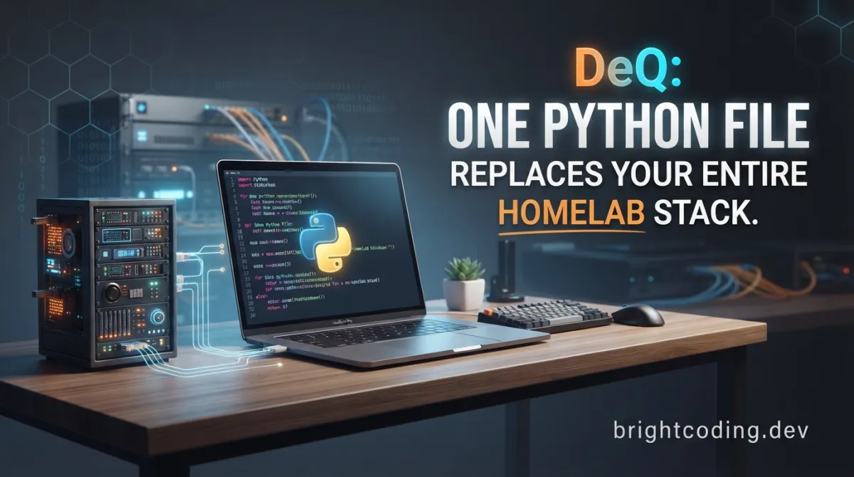 DeQ: One Python File Replaces Your Entire Homelab Stack