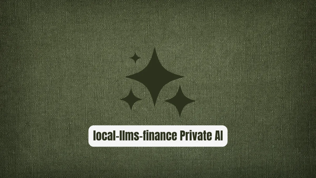 local-llms-analyse-finance: Your Private AI Budget Assistant