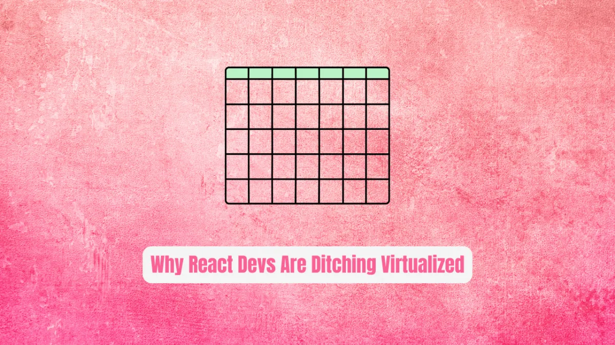 Glide Data Grid: Why React Devs Are Ditching Virtualized Tables