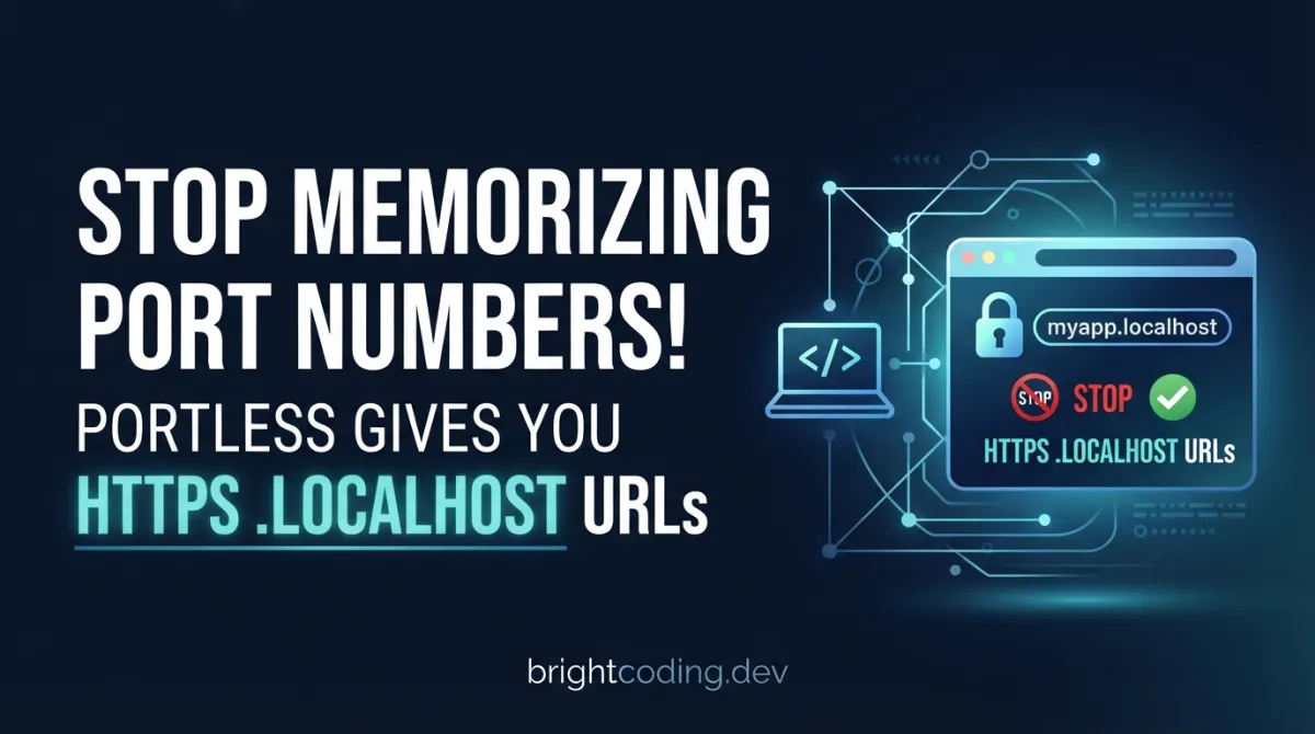 Stop Memorizing Port Numbers! Portless Gives You HTTPS .localhost URLs