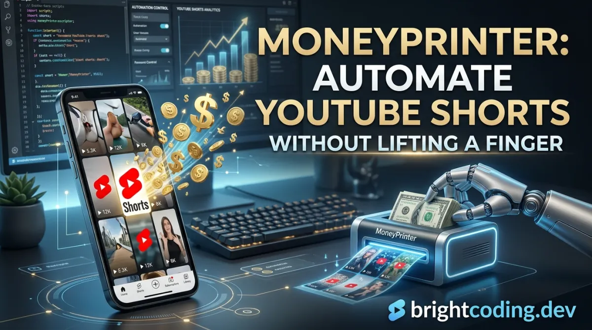 MoneyPrinter: Automate YouTube Shorts Without Lifting a Finger