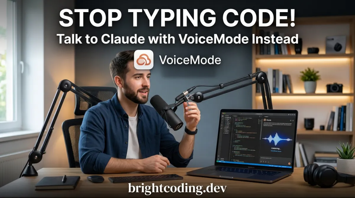 Stop Typing Code! Talk to Claude with VoiceMode Instead