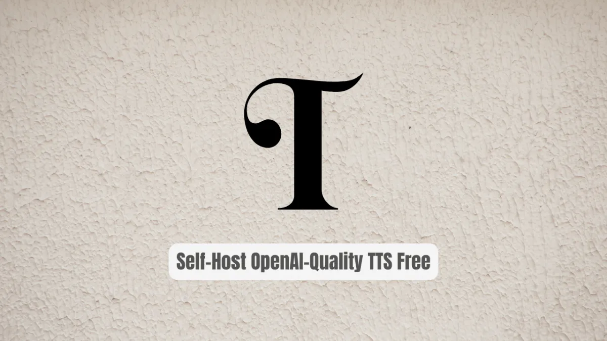 Chatterbox-TTS-Server: Self-Host OpenAI-Quality TTS Free