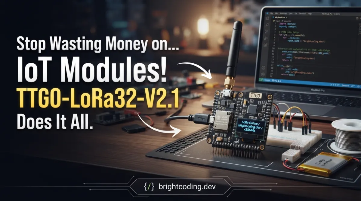Stop Wasting Money on IoT Modules! TTGO-LoRa32-V2.1 Does It All