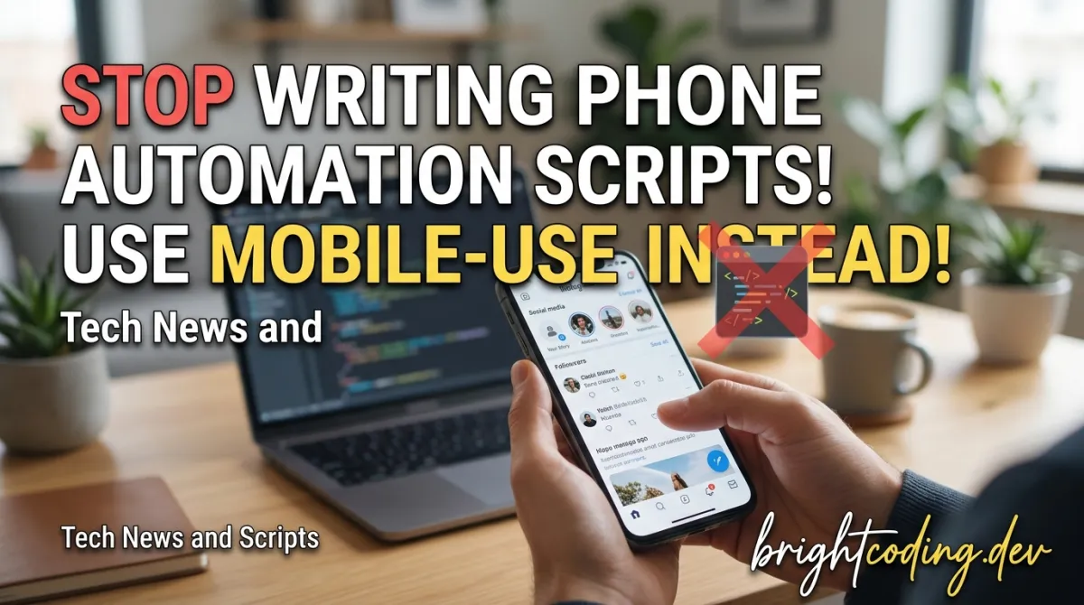 Stop Writing Phone Automation Scripts! Use mobile-use Instead