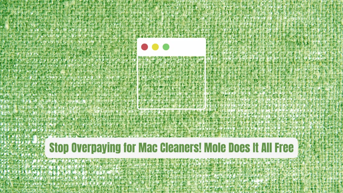 Stop Overpaying for Mac Cleaners! Mole Does It All Free