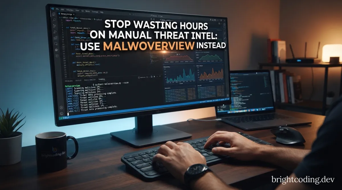 Stop Wasting Hours on Manual Threat Intel: Use Malwoverview Instead
