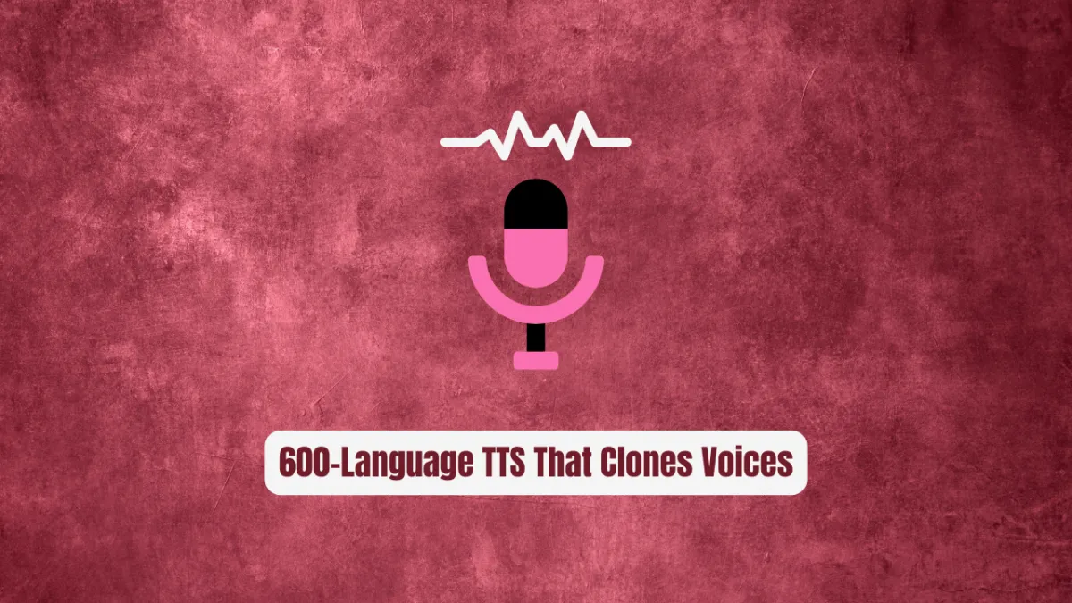 OmniVoice: 600-Language TTS That Clones Voices in Seconds