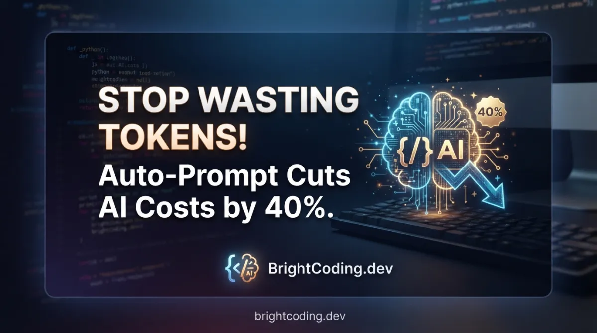 Stop Wasting Tokens! auto-prompt Cuts AI Costs by 40%