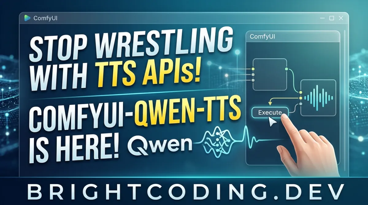 Stop Wrestling with TTS APIs! ComfyUI-Qwen-TTS Is Here