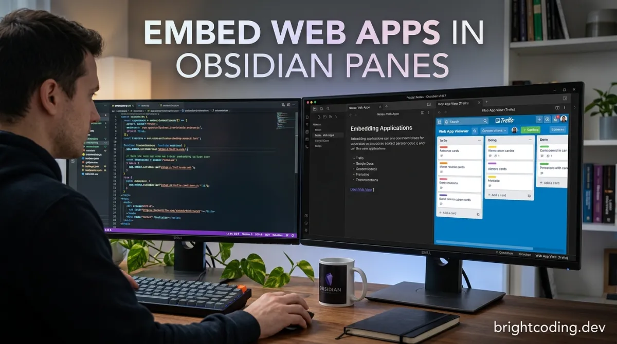 Ellpeck/ObsidianCustomFrames: Embed Web Apps in Obsidian Panes