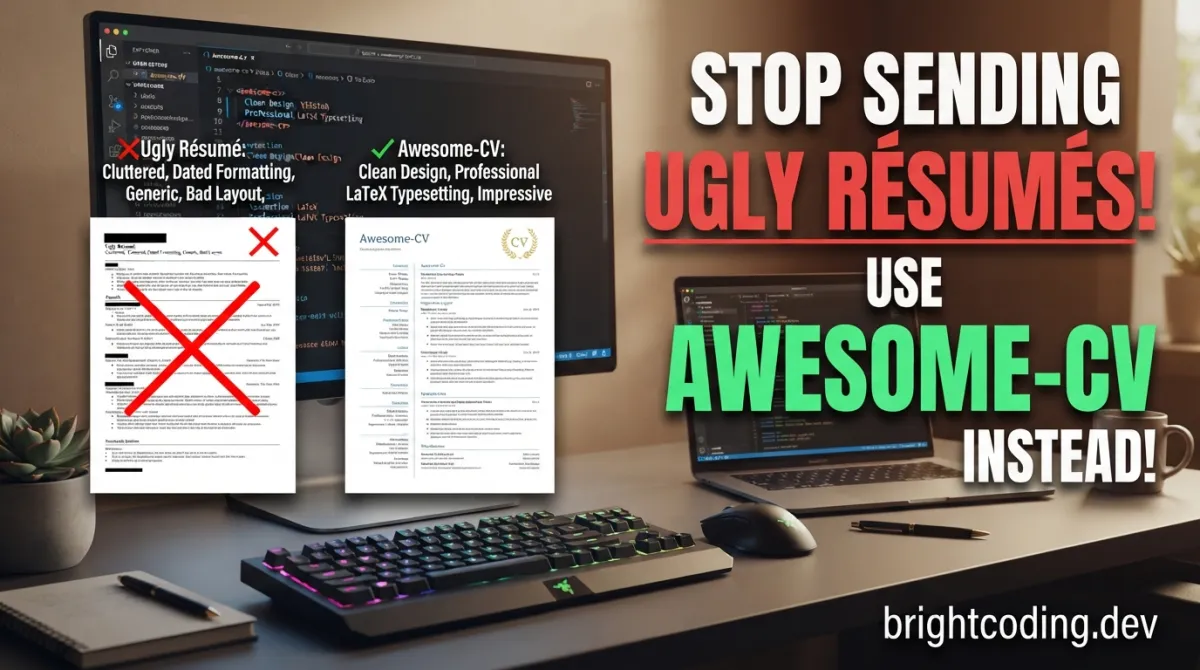 Stop Sending Ugly Résumés! Use Awesome-CV Instead