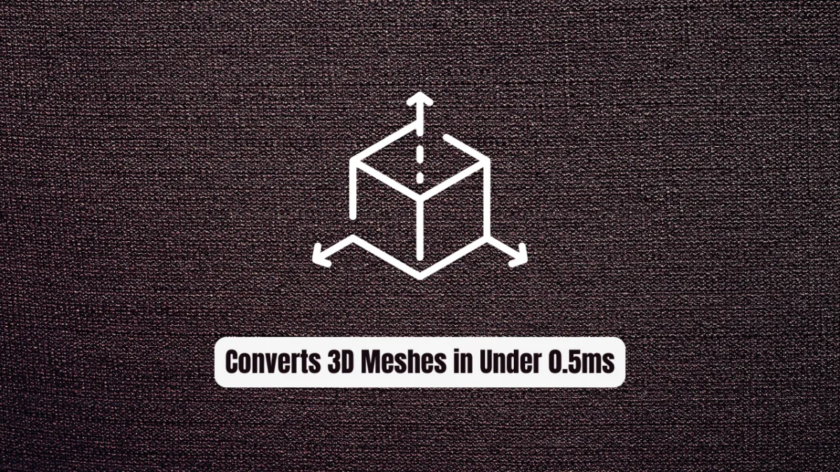 Stop Waiting Hours! mesh2splat Converts 3D Meshes in Under 0.5ms