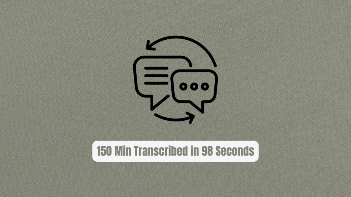 Insanely Fast Whisper: 150 Min Transcribed in 98 Seconds