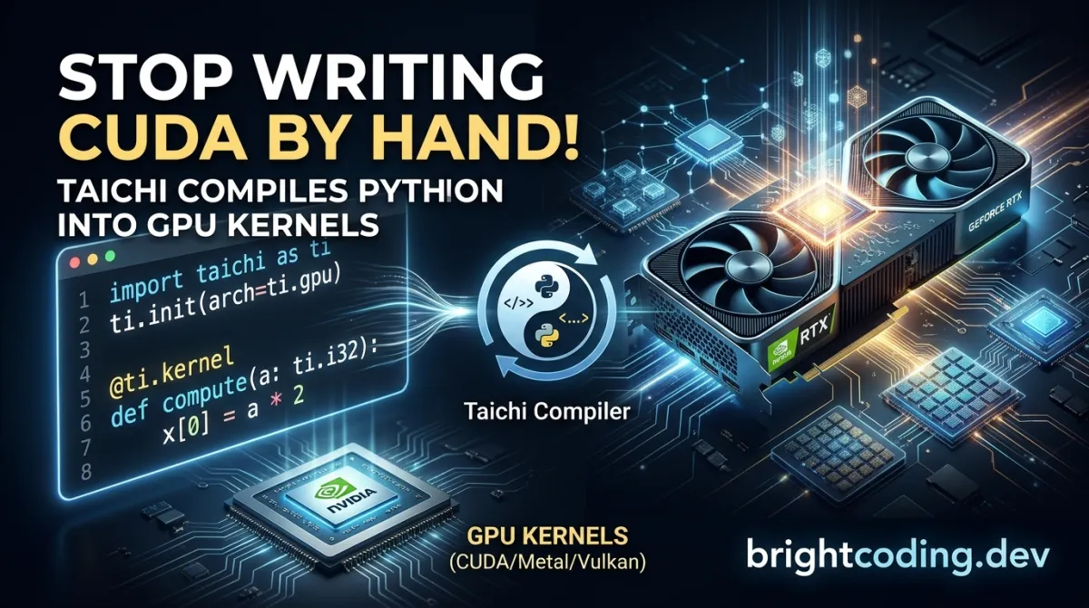 Stop Writing CUDA by Hand! Taichi Compiles Python Into GPU Kernels