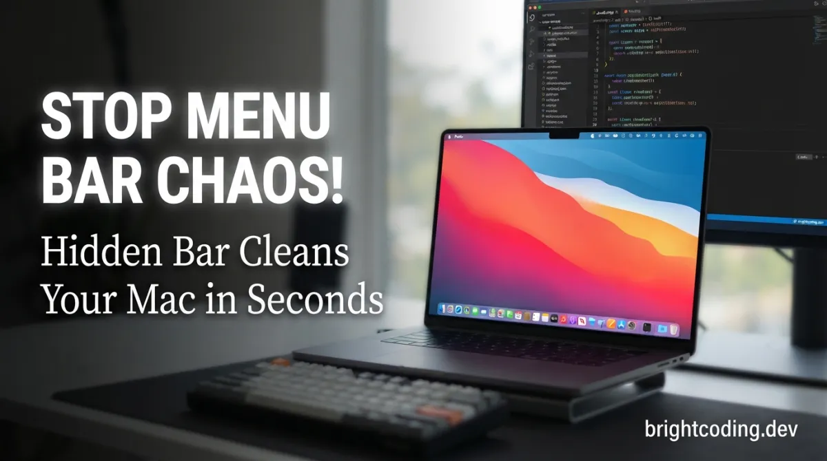 Stop Menu Bar Chaos! Hidden Bar Cleans Your Mac in Seconds