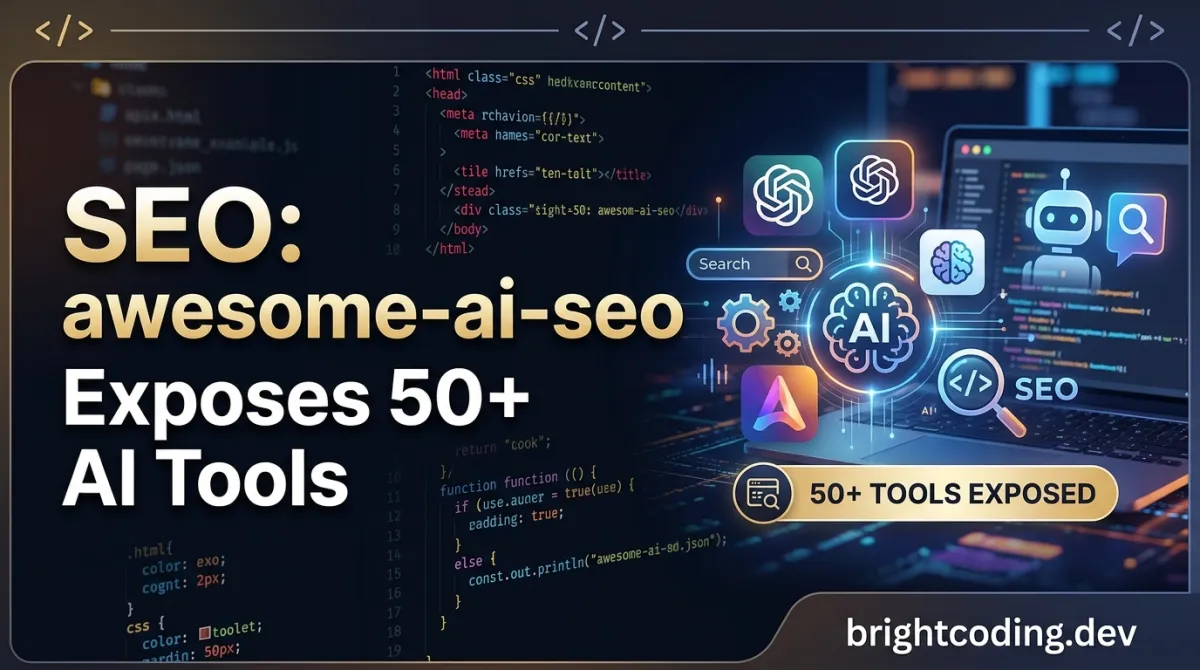 Stop Wasting Hours on SEO: awesome-ai-seo Exposes 50+ AI Tools
