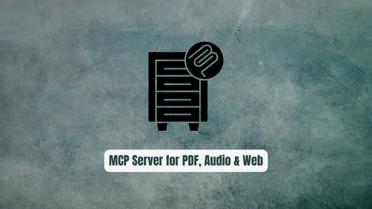 zcaceres/markdownify-mcp: MCP Server for PDF, Audio & Web Conversion
