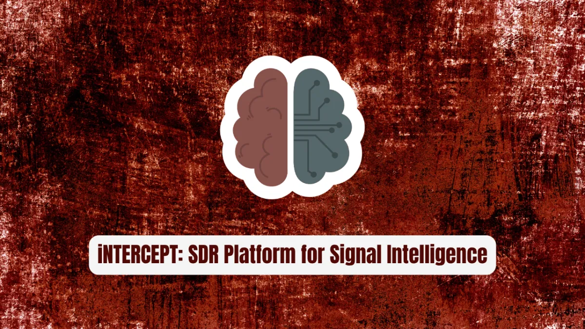 iNTERCEPT: The SDR Platform for Signal Intelligence
