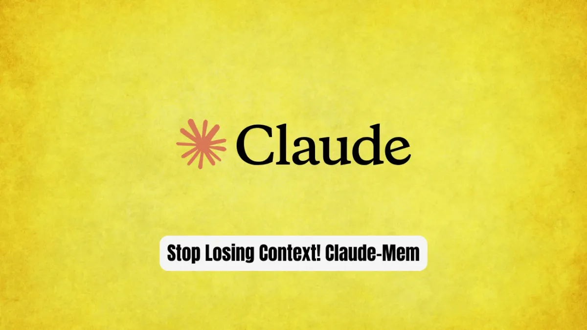 Stop Losing Context! Claude-Mem Gives Your AI Agent a Real Memory