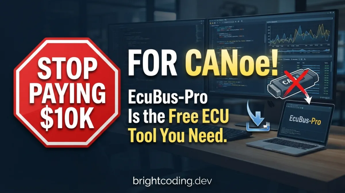 Stop Paying $10K for CANoe! EcuBus-Pro Is the Free ECU Tool You Need