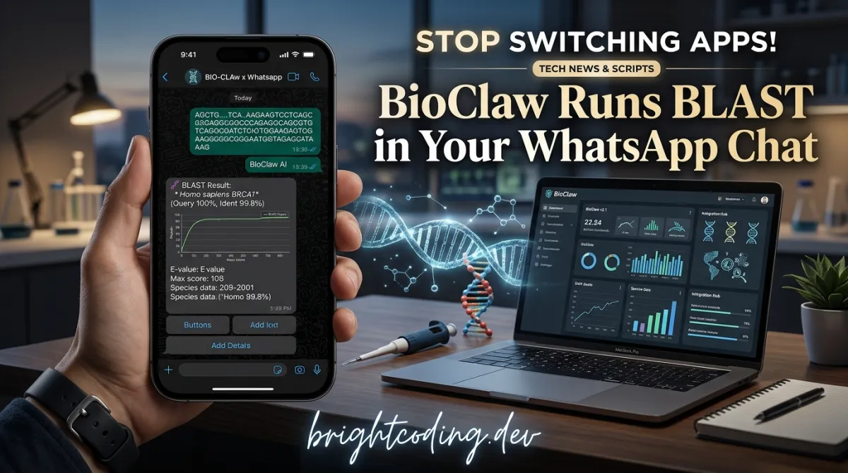 Stop Switching Apps! BioClaw Runs BLAST in Your WhatsApp Chat