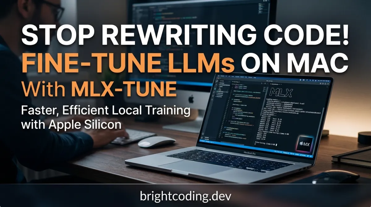 Stop Rewriting Code! Fine-Tune LLMs on Mac with mlx-tune