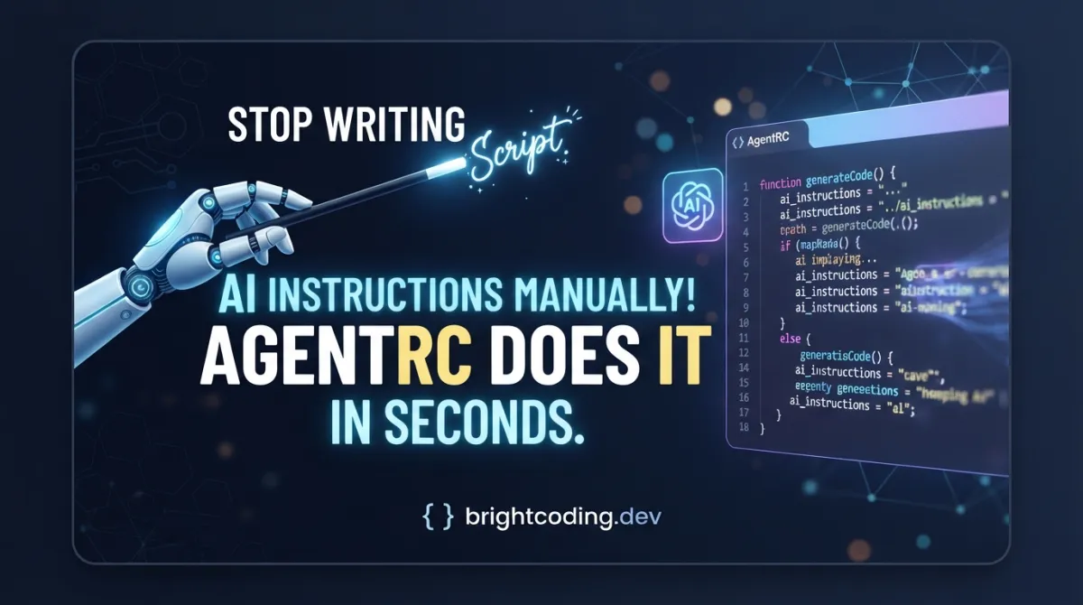 Stop Writing AI Instructions Manually! AgentRC Does It in Seconds
