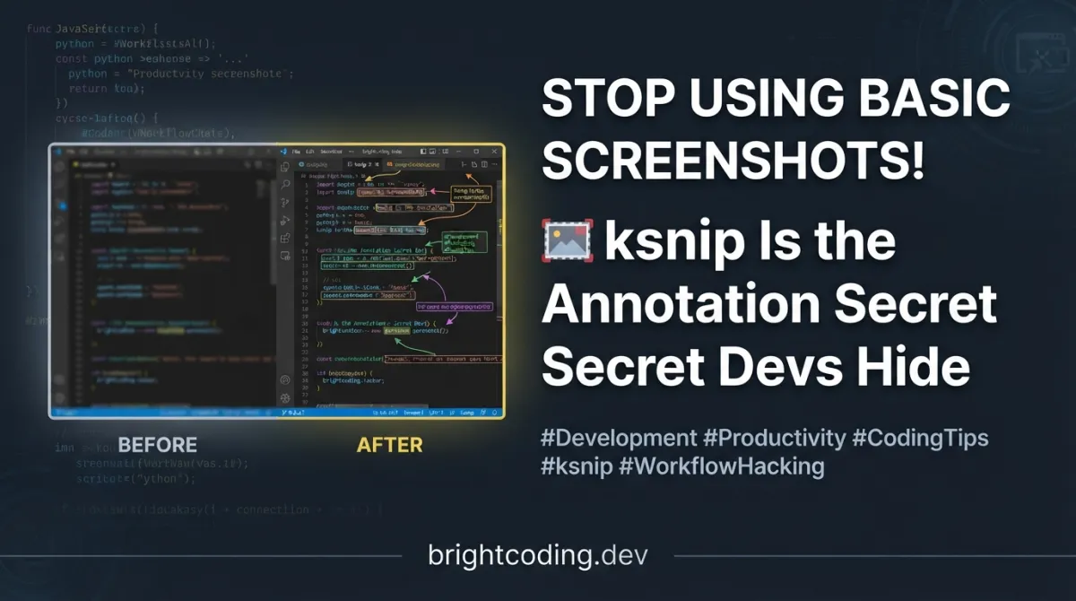 Stop Using Basic Screenshots! ksnip Is the Annotation Secret Devs Hide