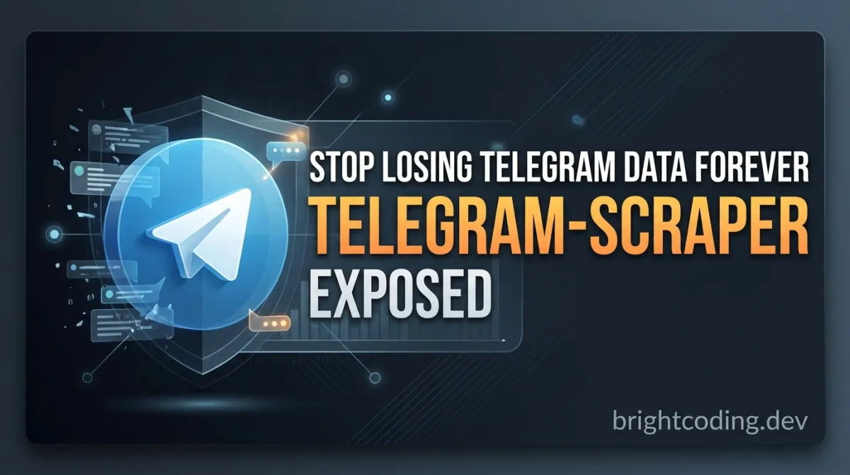 Stop Losing Telegram Data Forever: telegram-scraper Exposed