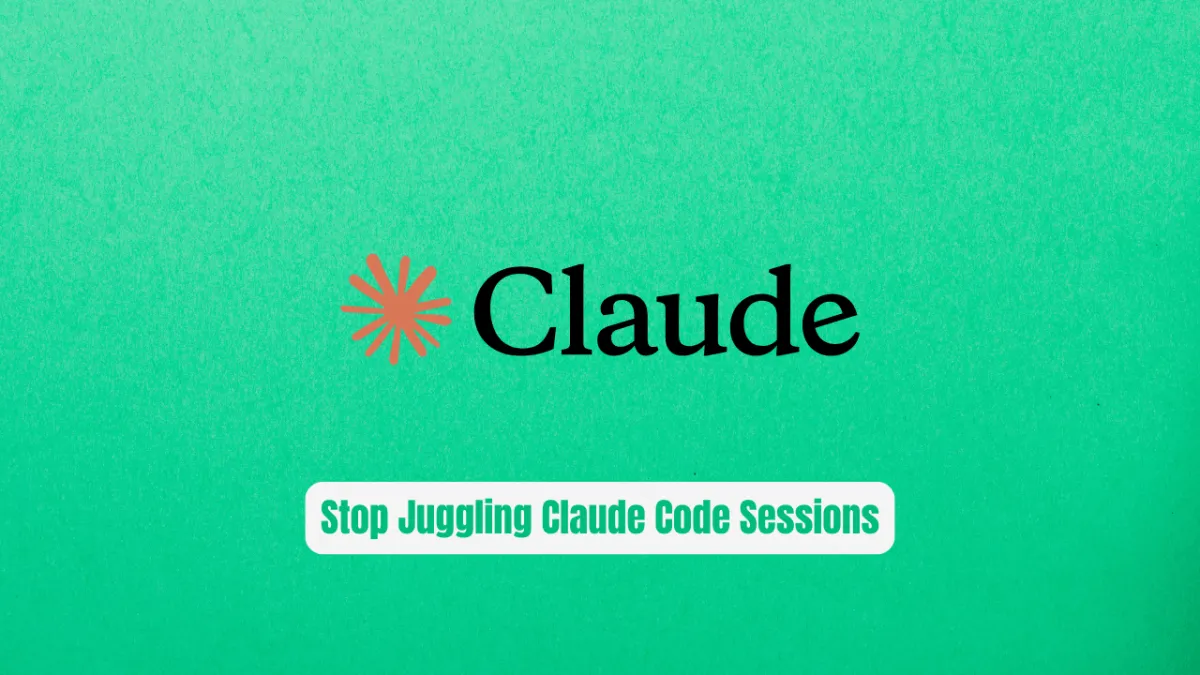 Stop Juggling Claude Code Sessions! Use Recon Instead