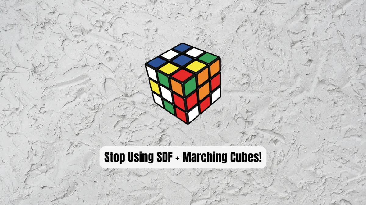 Stop Using SDF + Marching Cubes! FaithC Changes Everything