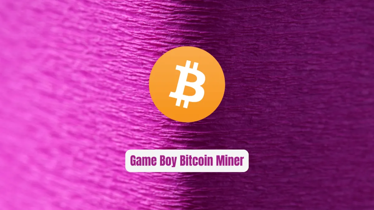 Game Boy Bitcoin Miner: This Insane ROM Mines Crypto on 1989 Hardware