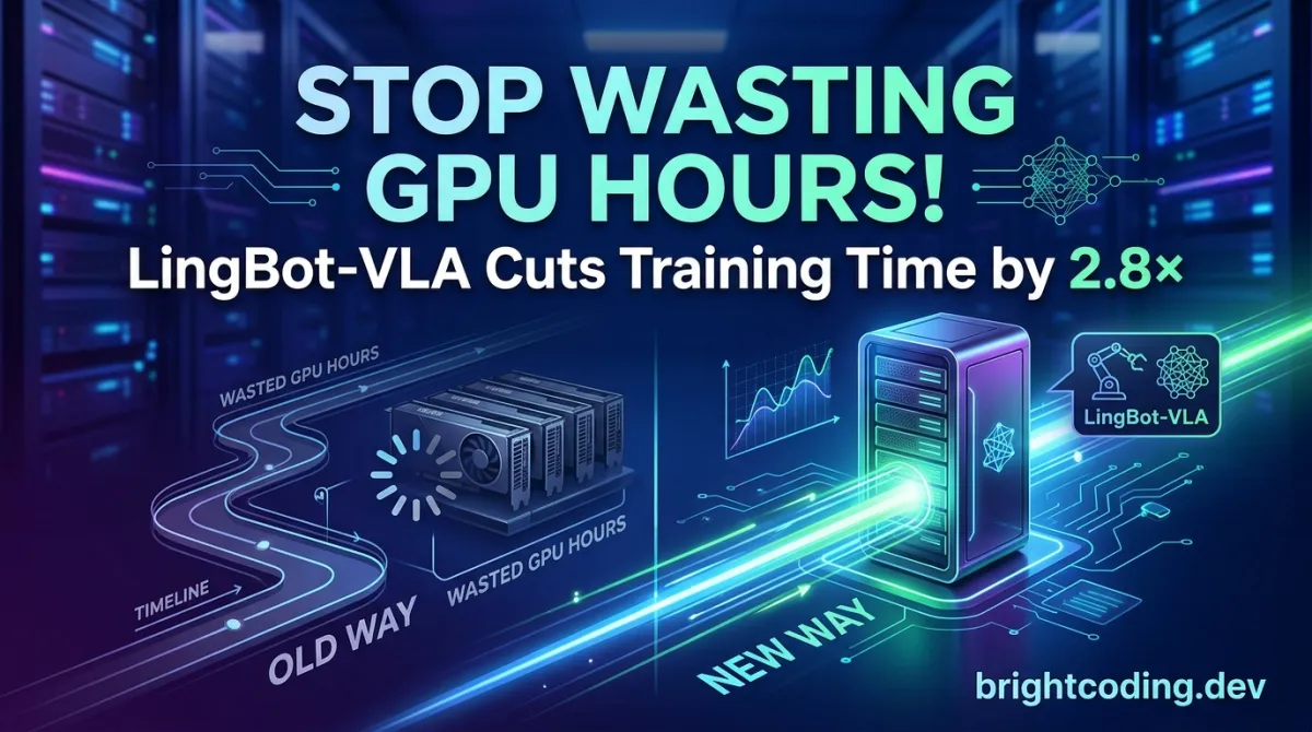 Stop Wasting GPU Hours! LingBot-VLA Cuts Training Time by 2.8×