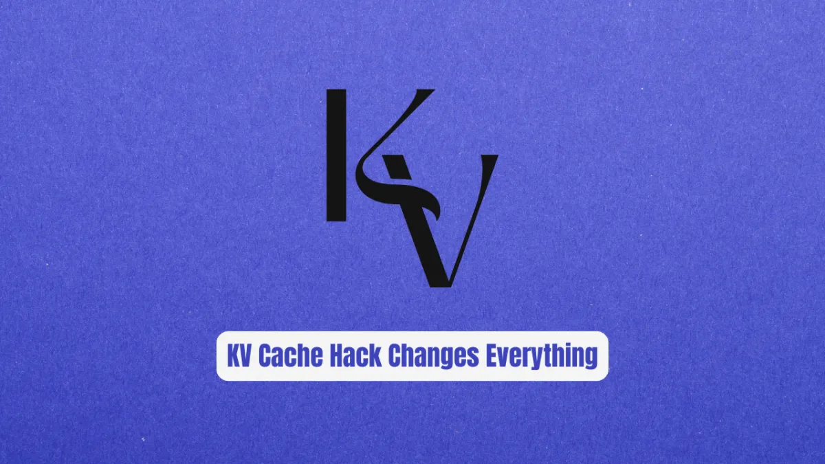 5x Faster LLM Inference? This KV Cache Hack Changes Everything